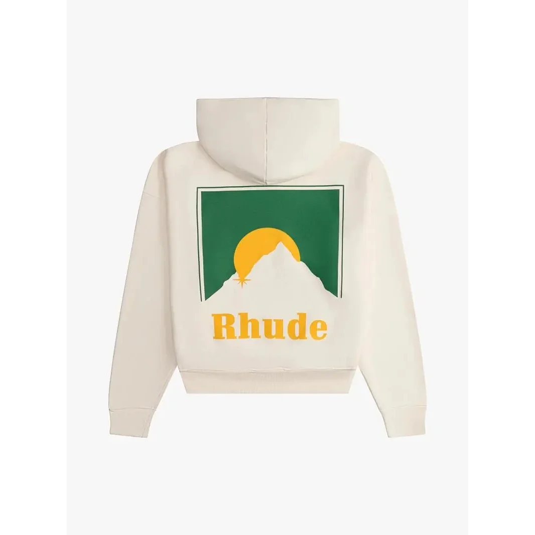 Rhude Rhude Mountain Graphic Hoodie Cream Cream - 1