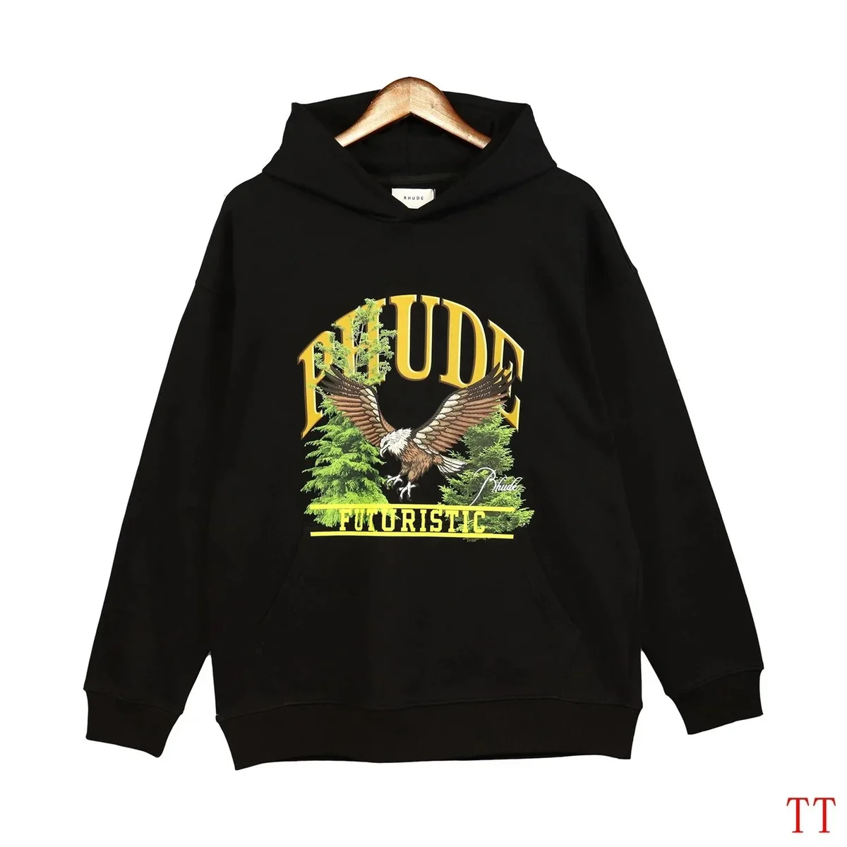 Rhude Rhude Futuristic Black Hoodie Black - 1