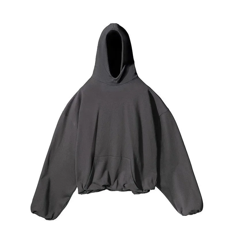Other Unisex Oversized Hoodie C15 Single Layer Charcoal Grey - 1