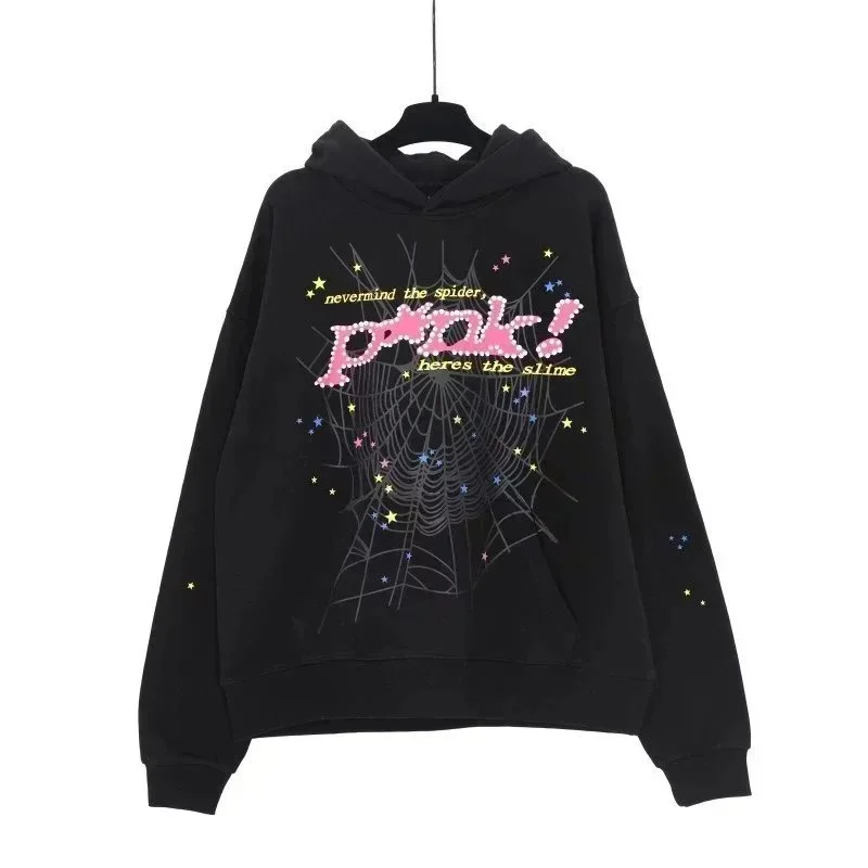 Other Black 'Pink! Here's the Slime' Graphic Hoodie Black - 1