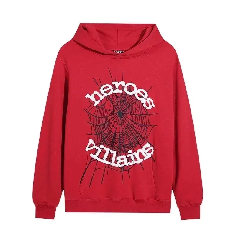 Other Red Heroes Villains Spiderweb Hoodie Red - 1