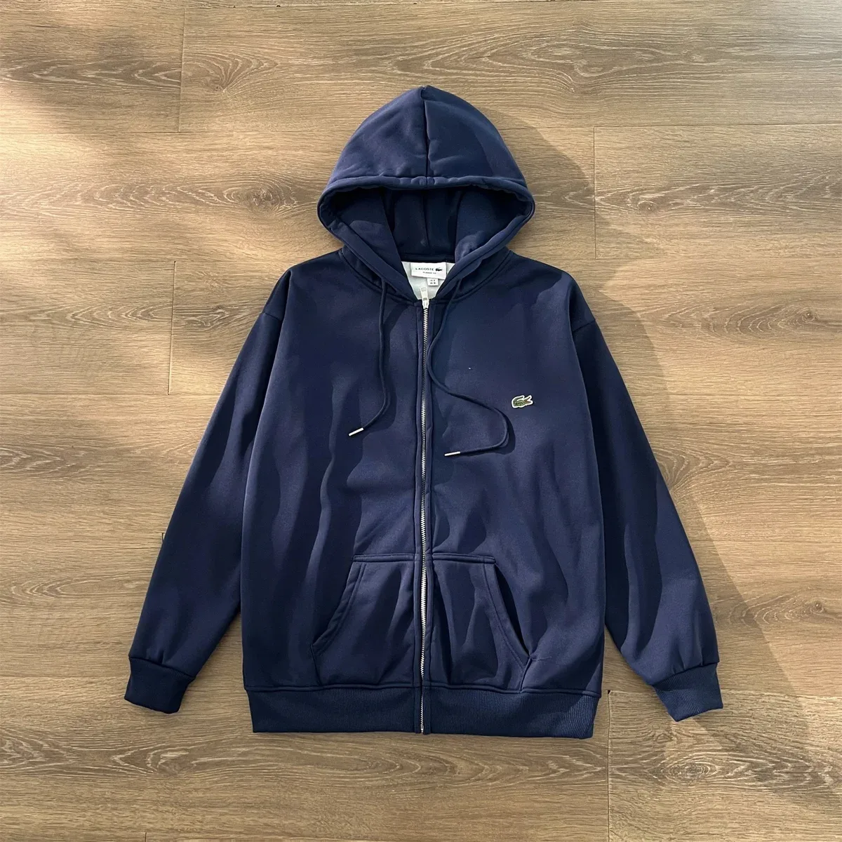 Lacoste Lacoste L.12.12 Hoodie Navy Blue Zip-Up Sweatshirt Navy - 1
