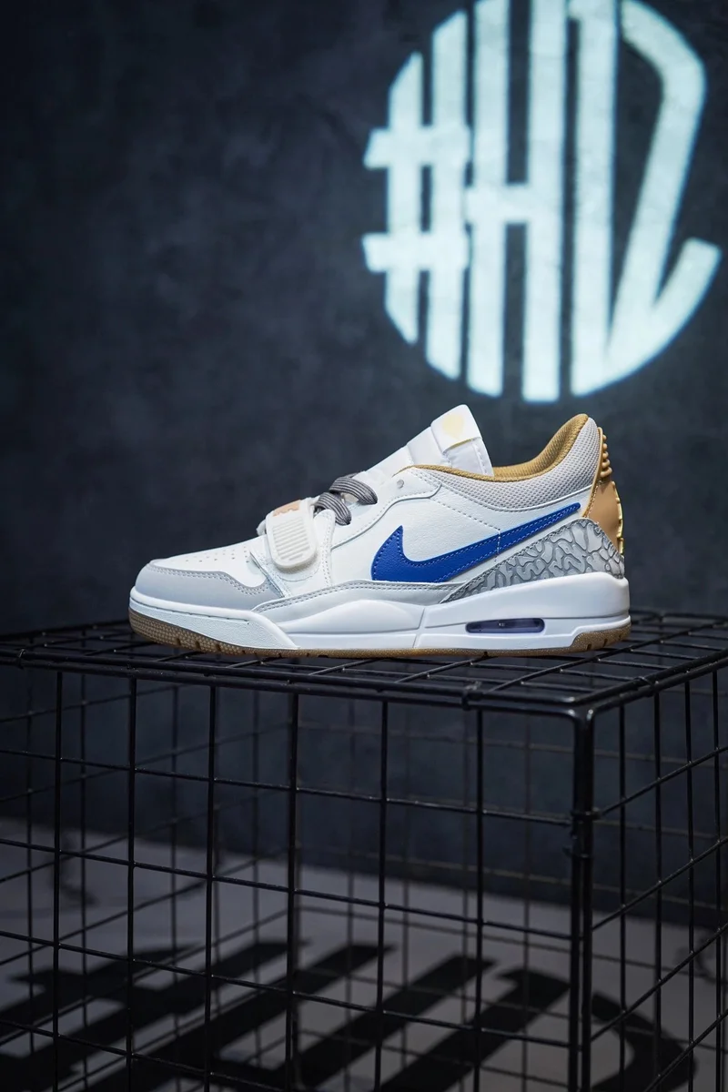 Jordan Nike Air Jordan Legacy 310 White/Blue/Gold Sneakers White - 1