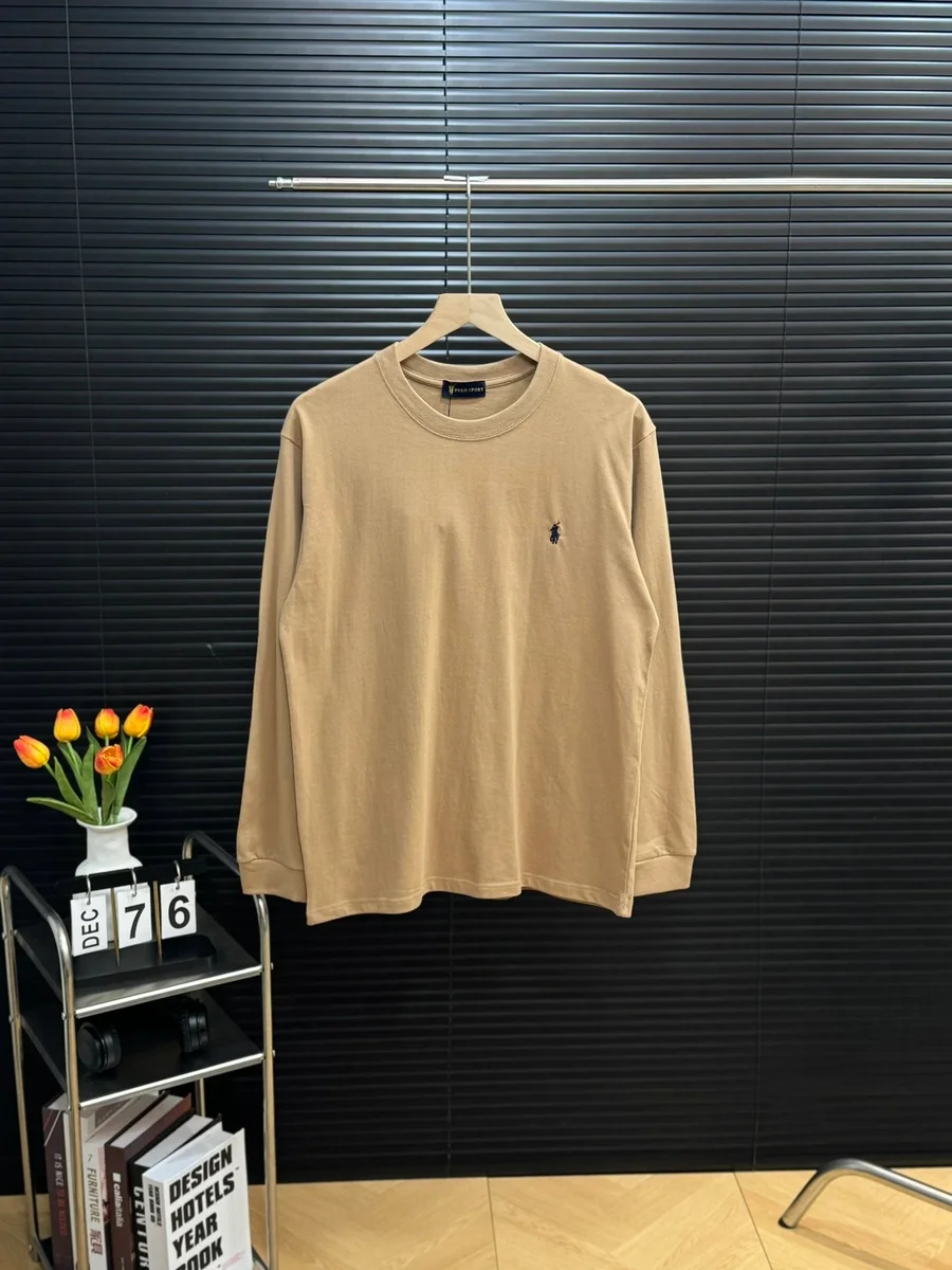 Polo Ralph Lauren Polo Ralph Lauren Classic Logo Long Sleeve T-Shirt Ral-47-02 Beige - 1