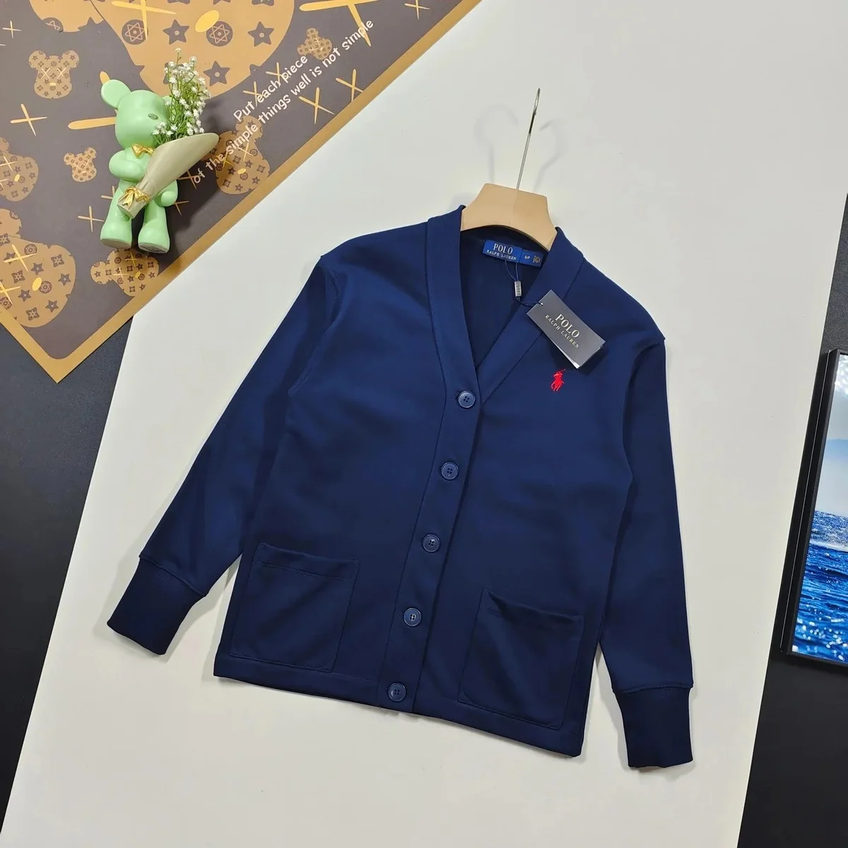 Polo Ralph Lauren Polo Ralph Lauren Classic Logo Navy Cardigan Navy - 1