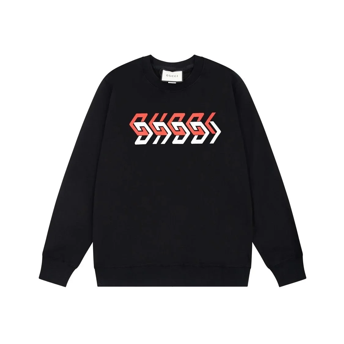 Gucci Gucci GG Print Crewneck Sweatshirt Black Black - 1