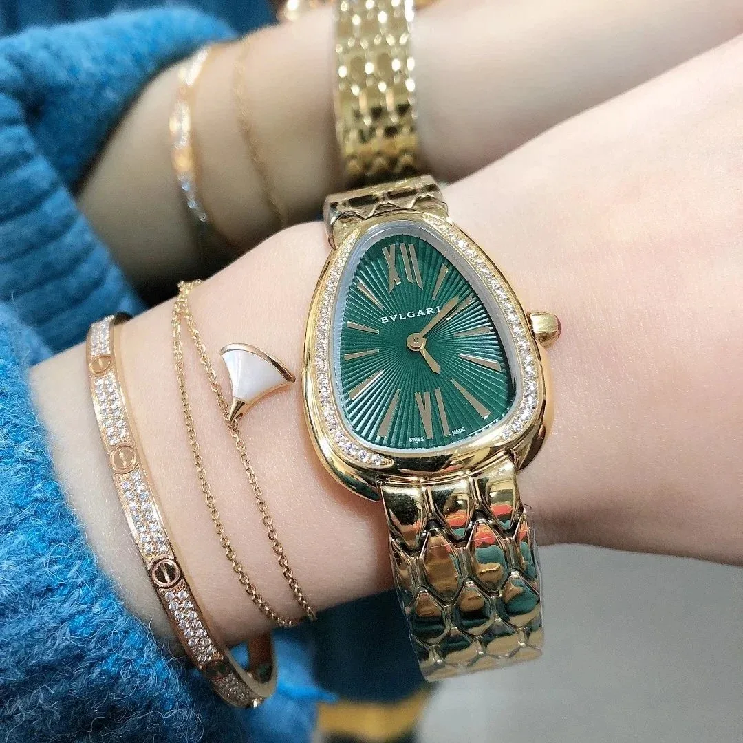 Bvlgari Bvlgari Serpenti Viper Green Gold Watch Gold - 1