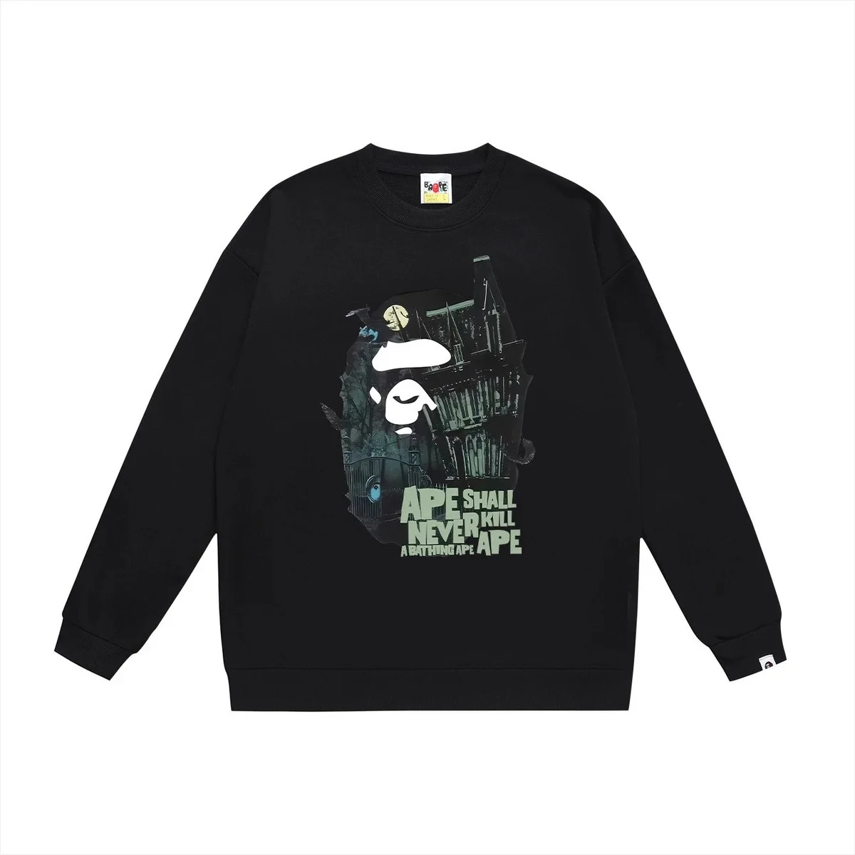A Bathing Ape A Bathing Ape BAPE STA Black 'Ape Shall Never Kill' Sweatshirt Black - 1