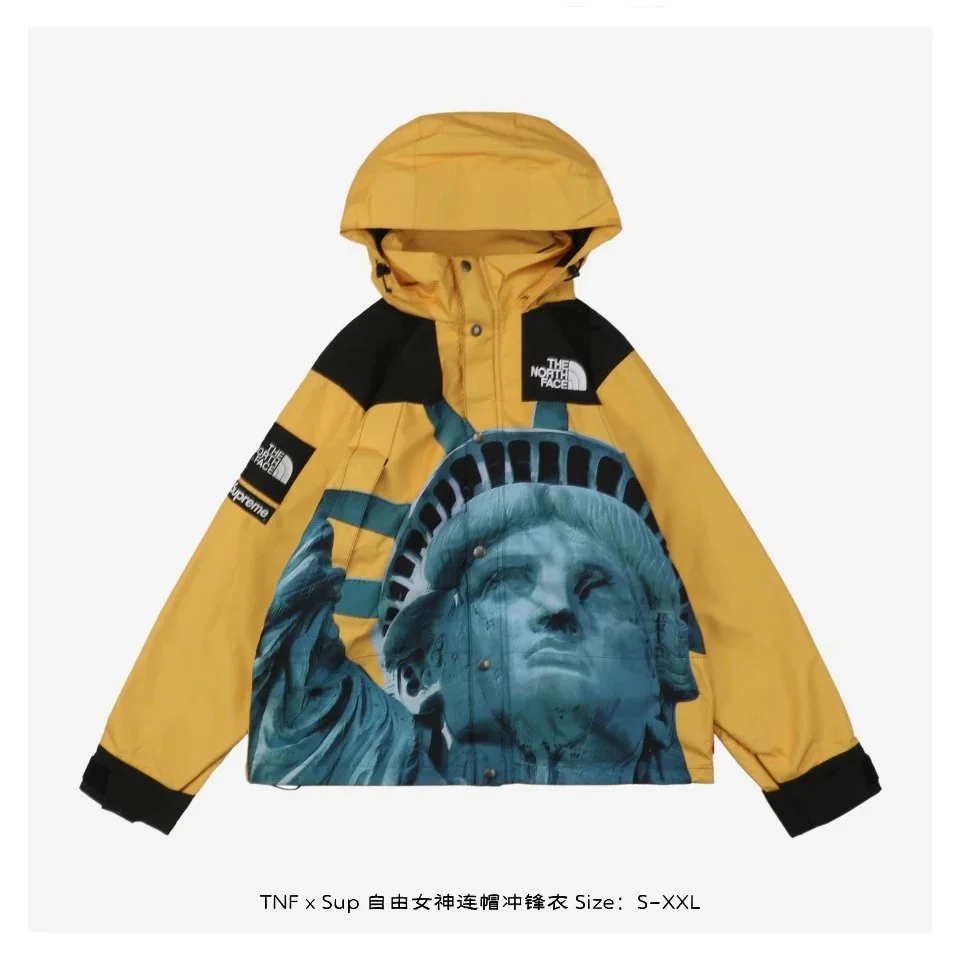 The North Face The North Face x Supreme Liberty Statue Hooded Jacket Yellow Yellow - 1