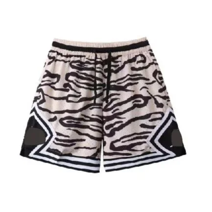 Other Tiger Print Basketball Shorts Beige/Black Beige - 1