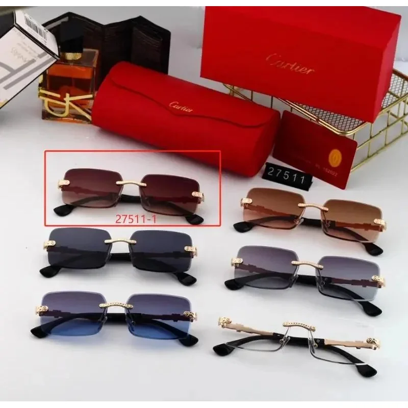 Cartier Cartier Soleil Blanc 27511-1 Sunglasses Blue - 1