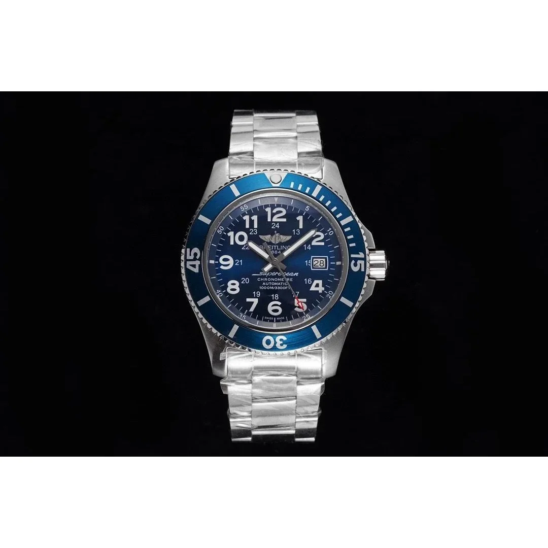 Breitling Breitling Superocean Blue Dial Stainless Steel Watch Blue - 1