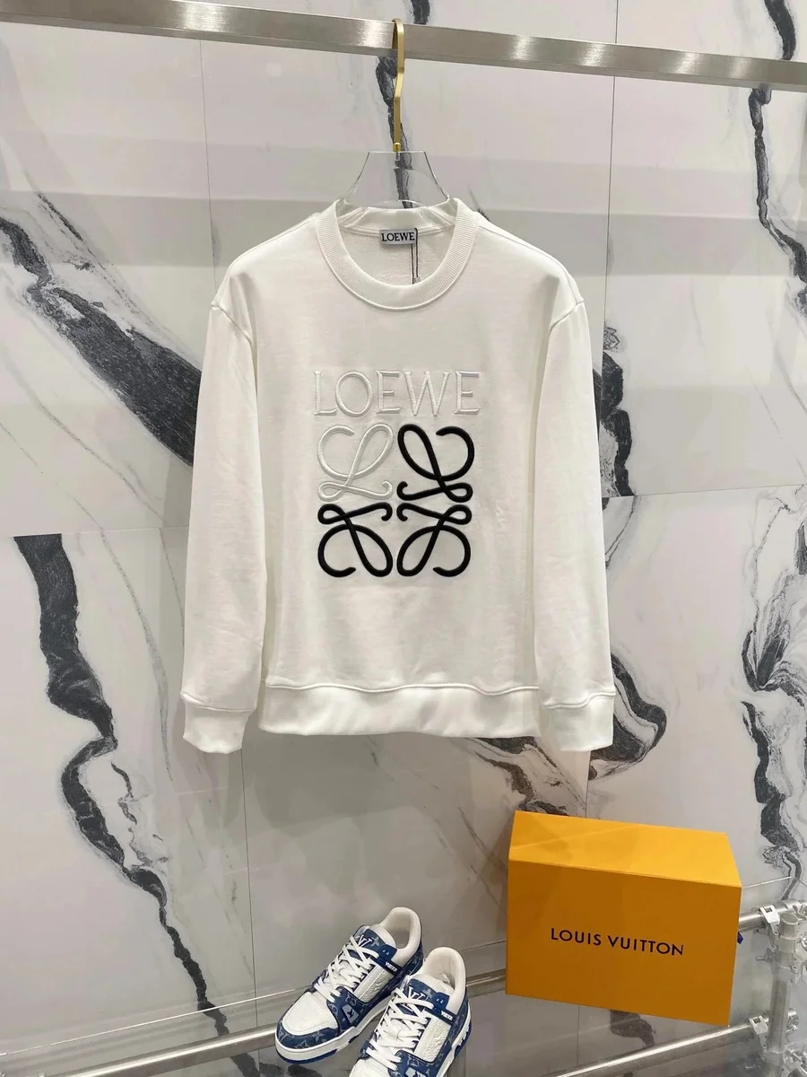 Loewe Loewe Anagram White Sweatshirt White - 1