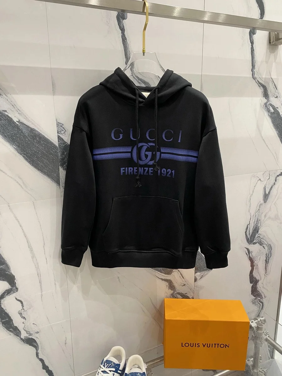 Gucci Gucci Black Firenze 1921 Hoodie Black - 1