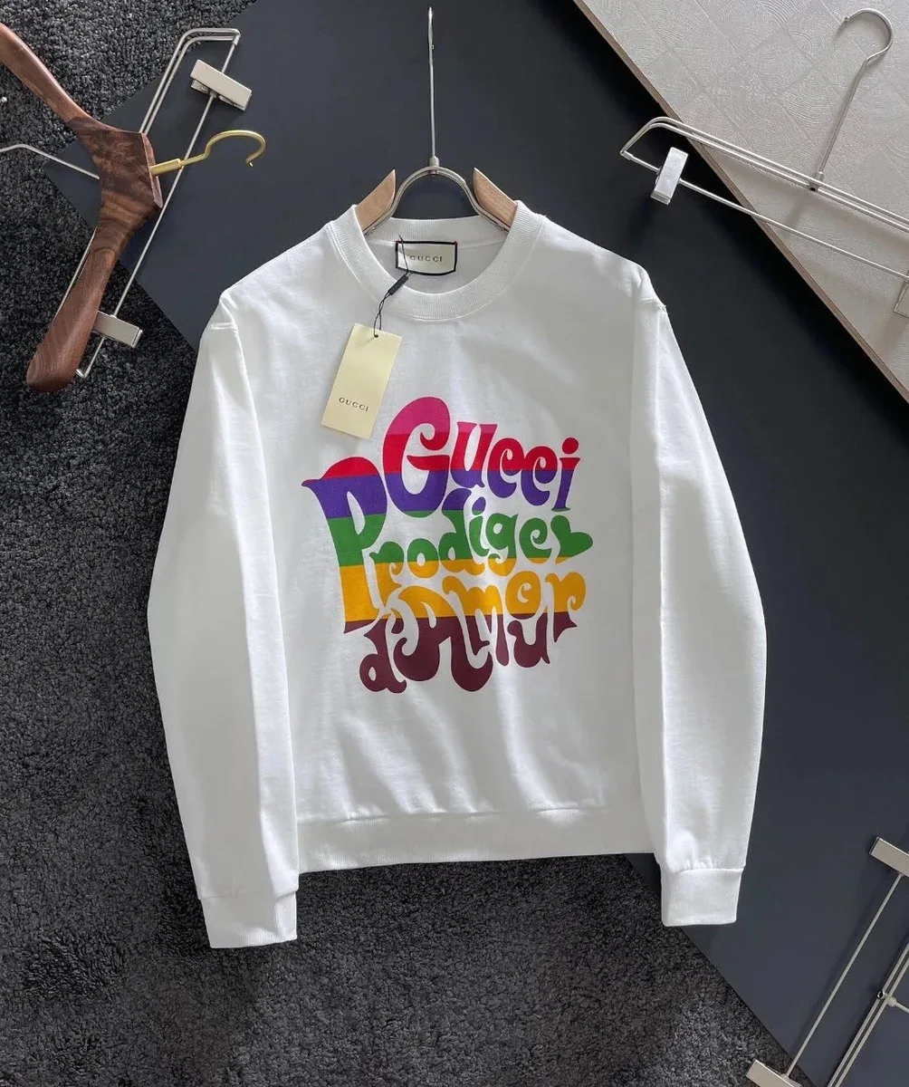 Gucci Gucci 'Prodige d'Amour' White Graphic Sweatshirt White - 1