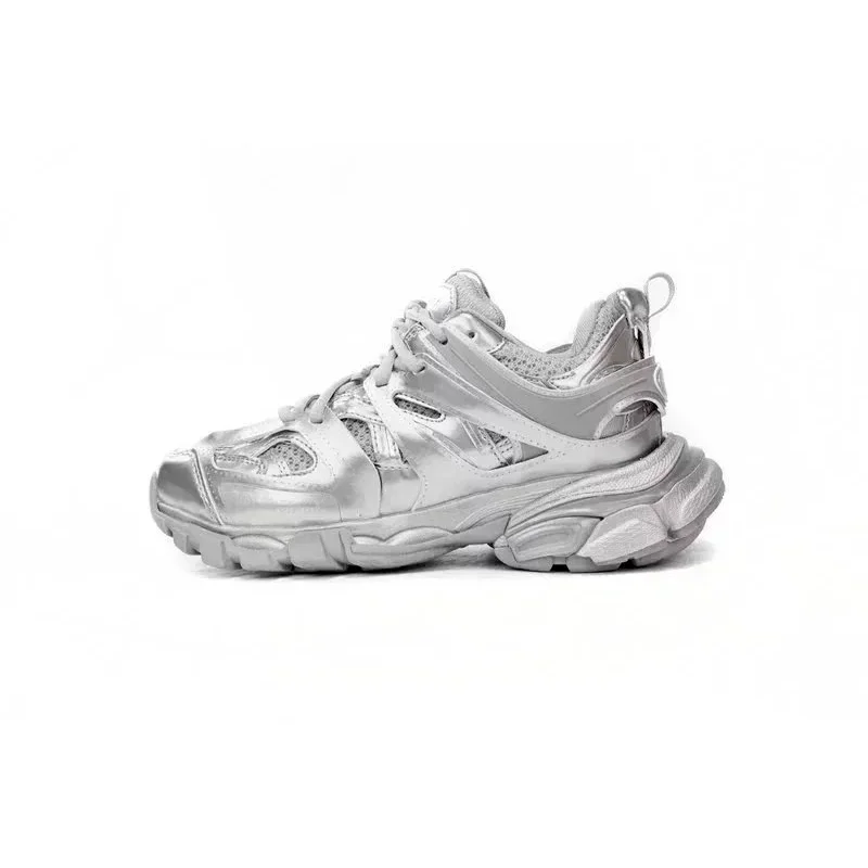Balenciaga Balenciaga Track.3 Triple S Silver Sneakers Silver - 1
