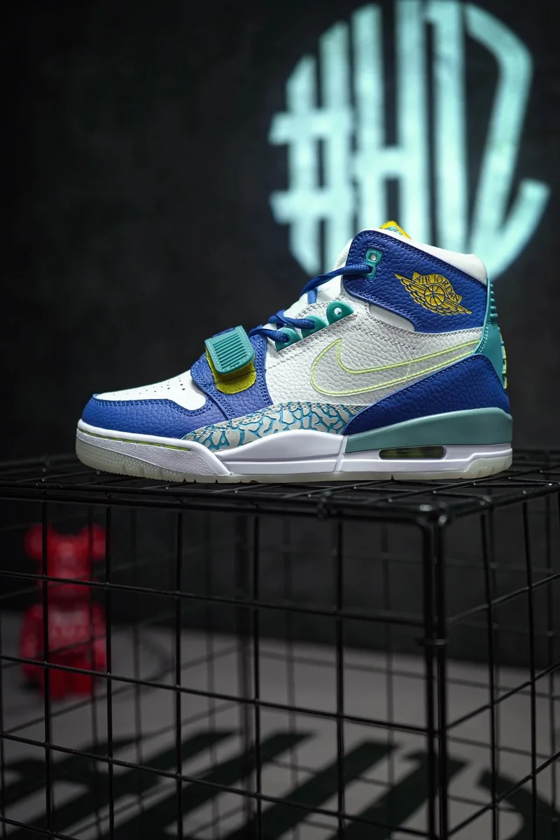 Jordan Nike Air Jordan Legacy 312 White/Blue/Green Sneakers Blue - 1