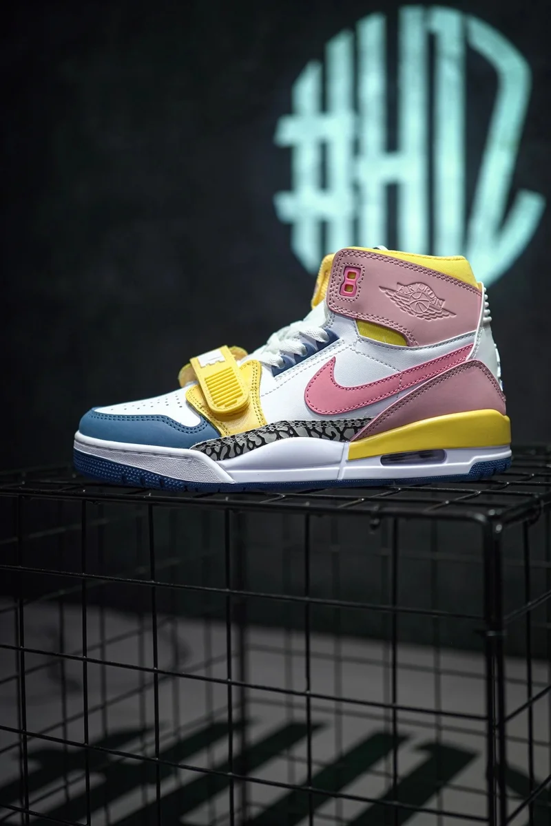 Jordan Nike Air Jordan Legacy 310 Pink/Yellow/Blue Sneakers Pink - 1