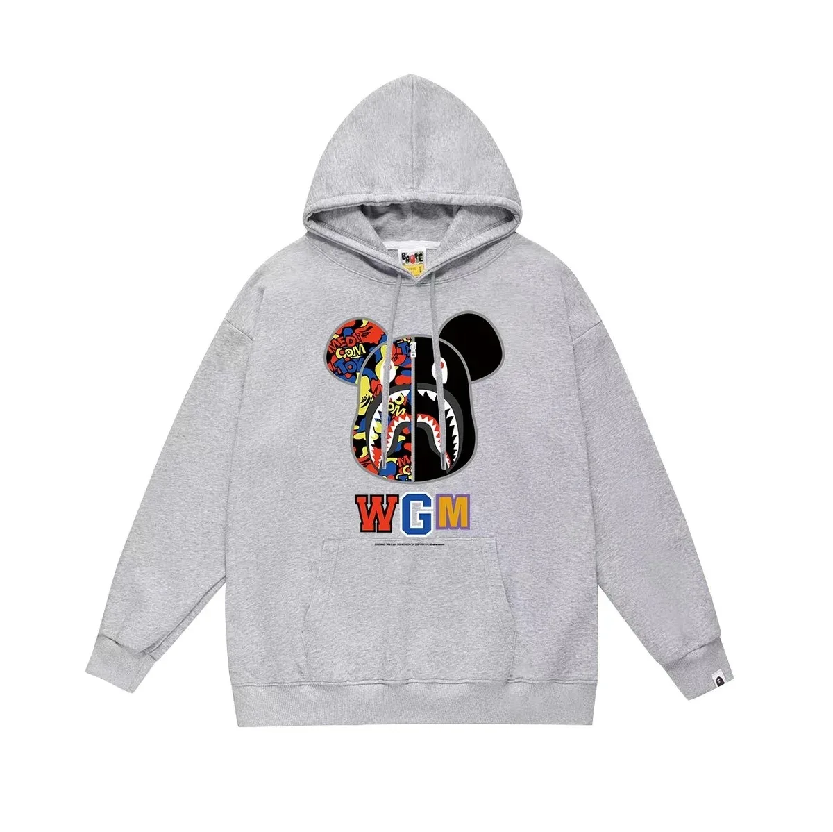 A Bathing Ape A Bathing Ape BAPE STA WGM Grey Hoodie Grey - 1