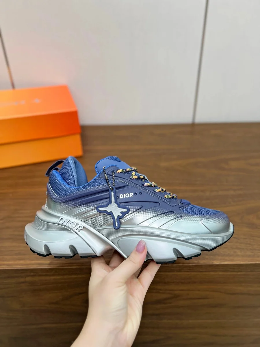 Dior Dior Book Tote Blue Silver Sneakers Blue - 1