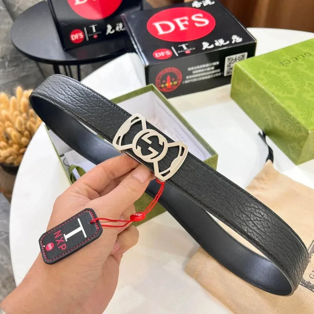 Gucci Gucci GG Marmont Black Leather Belt Black - 1