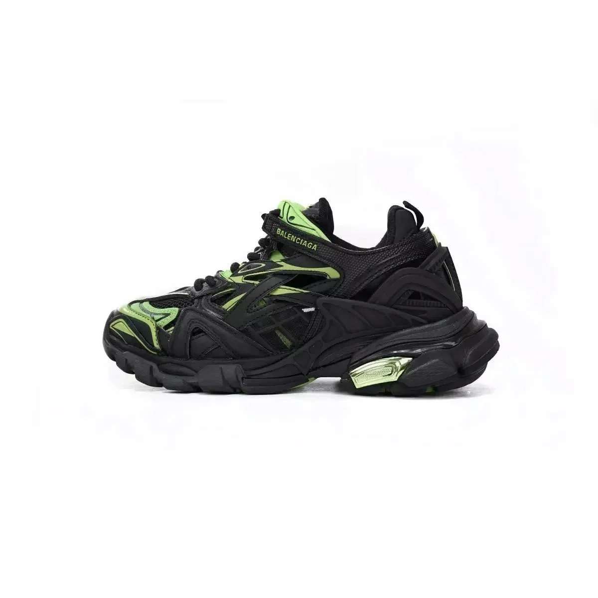 Balenciaga Balenciaga Track.3 Triple Black Green Sneakers Black