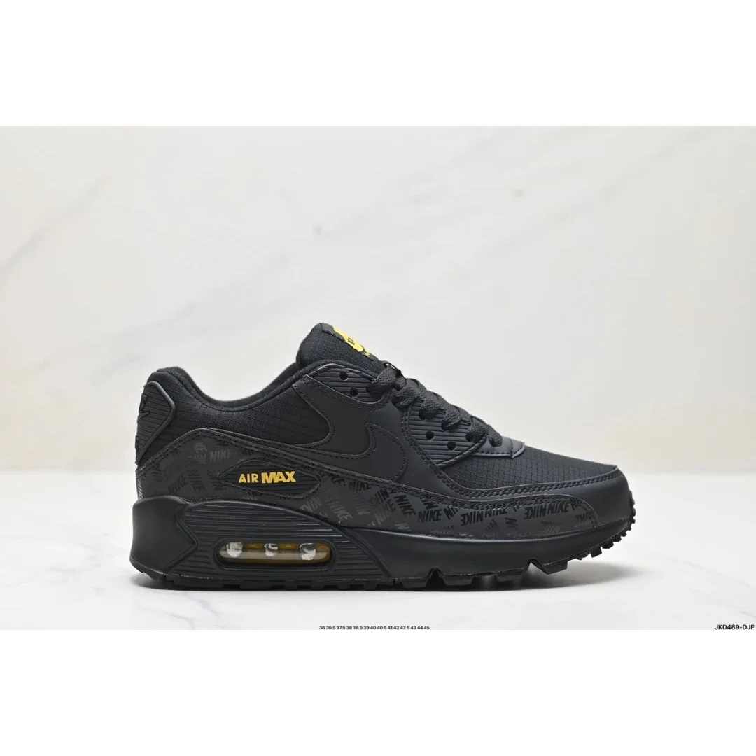 Nike Nike Air Max 90 Triple Black Yellow Sneakers Black - 1