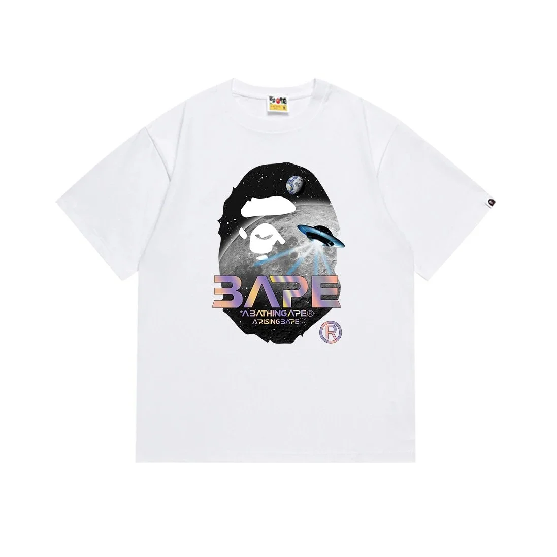 A Bathing Ape A Bathing Ape BAPE STA White Space Print T-Shirt White - 1