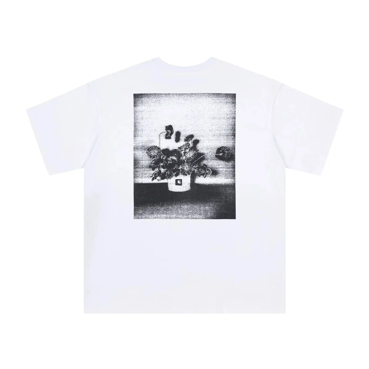 Carhartt Carhartt White Floral Print T-Shirt White - 1