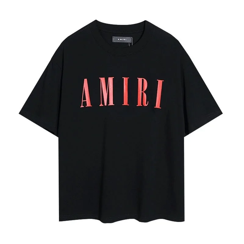 Amiri Amiri Logo Black T-Shirt Black - 1