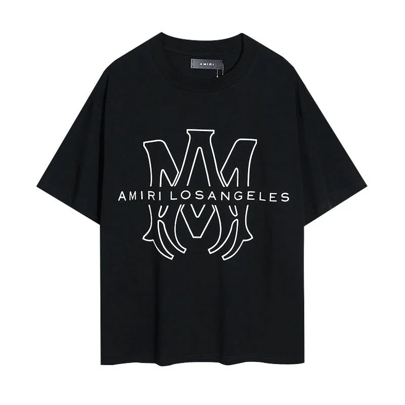 Amiri Amiri Los Angeles Black Oversized T-Shirt Black - 1