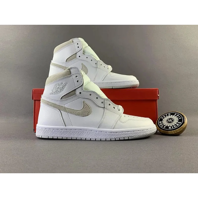 Jordan Nike Air Jordan 1 White Sail Sneakers White - 1