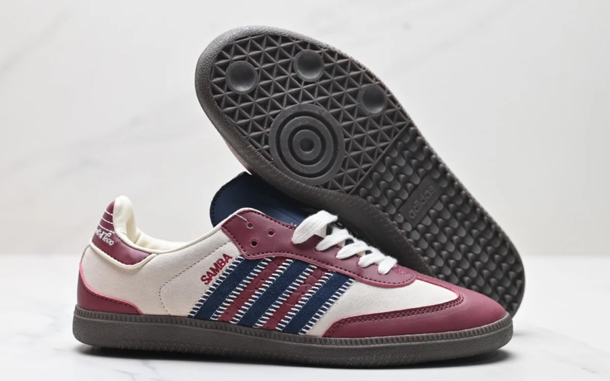Adidas Adidas Samba Collegiate Burgundy/White Sneakers Red - 1