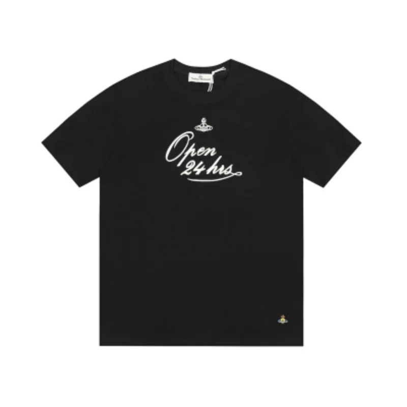 Vivienne Westwood Vivienne Westwood Orb Open 24 Hrs Black T-Shirt Black - 1
