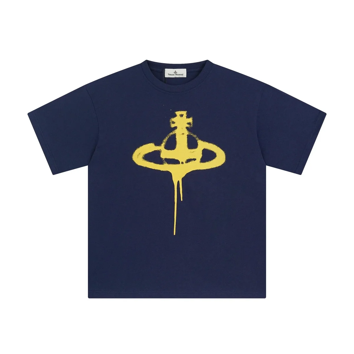 Vivienne Westwood Vivienne Westwood Orb T-Shirt Navy Yellow Navy - 1