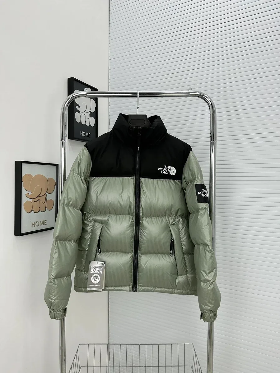 The North Face The North Face Nuptse Olive Green/Black Parka Green - 1