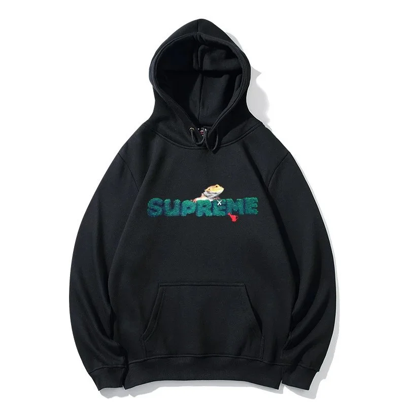 Supreme Supreme Box Logo Frog Black Hoodie Black - 1