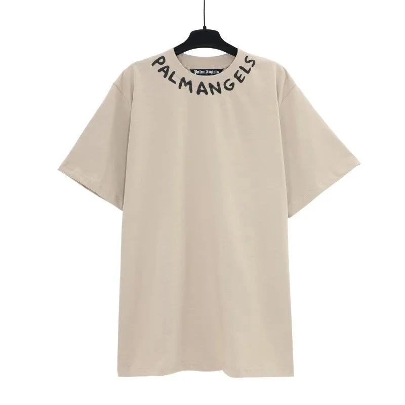 Palm Angels Palm Angels Palm Oversized T-Shirt Beige Beige - 1