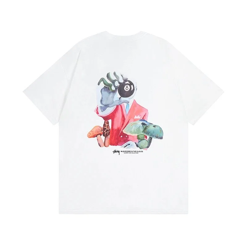 Stussy Stussy Mushrooms in the Clouds White T-Shirt White - 1