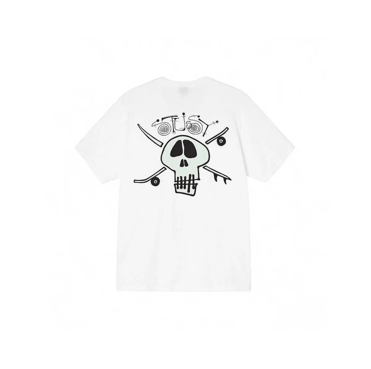 Stussy Stussy Tri-Logo White T-Shirt White - 1