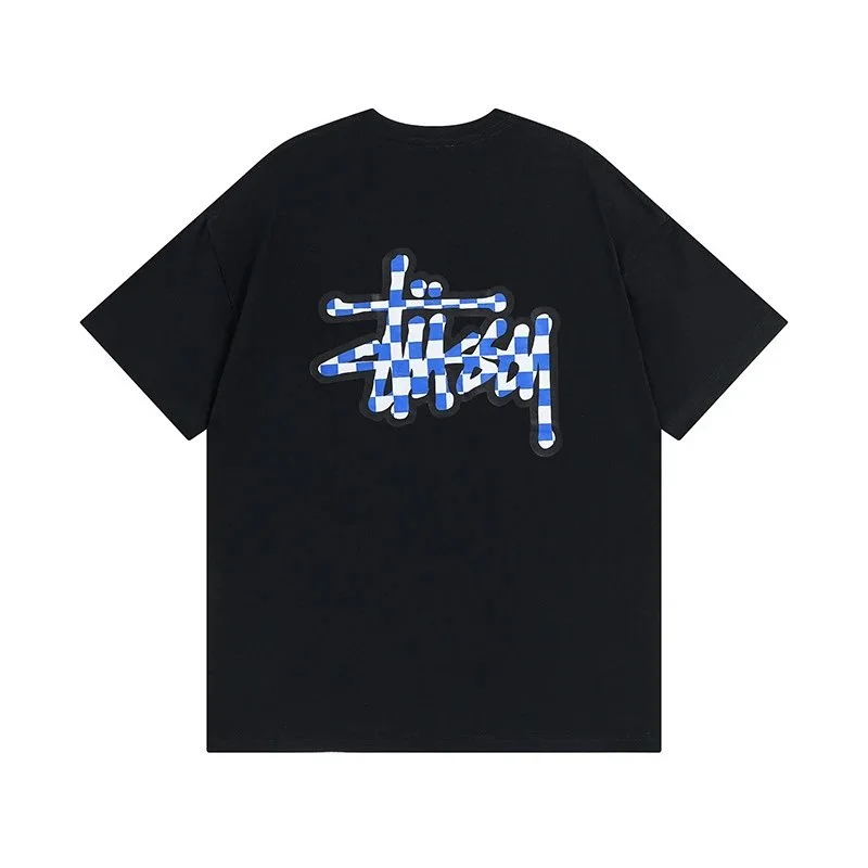 Stussy Stussy Tri-Logo Black T-Shirt Black - 1