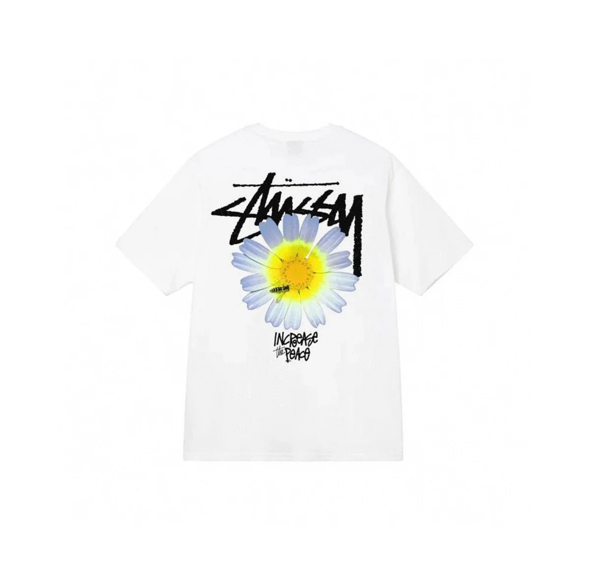 Stussy Stussy Flower Print T-Shirt White White - 1