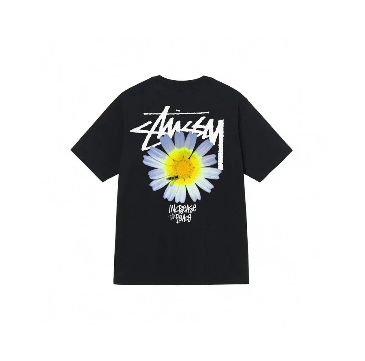 Stussy Stussy Daisy Print T-Shirt Black Black - 1