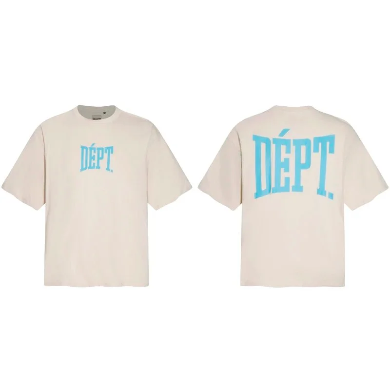 Gallery Dept. Gallery Dept. Dept De La Galerie T-Shirt Cream Blue Cream - 1