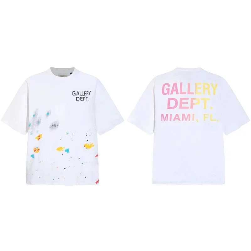 Gallery Dept. Gallery Dept. Miami Splatter White T-Shirt White - 1