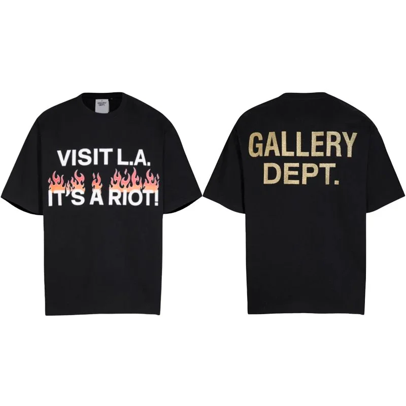 Gallery Dept. Gallery Dept. Visit L.A. It's a Riot Black T-Shirt Black - 1