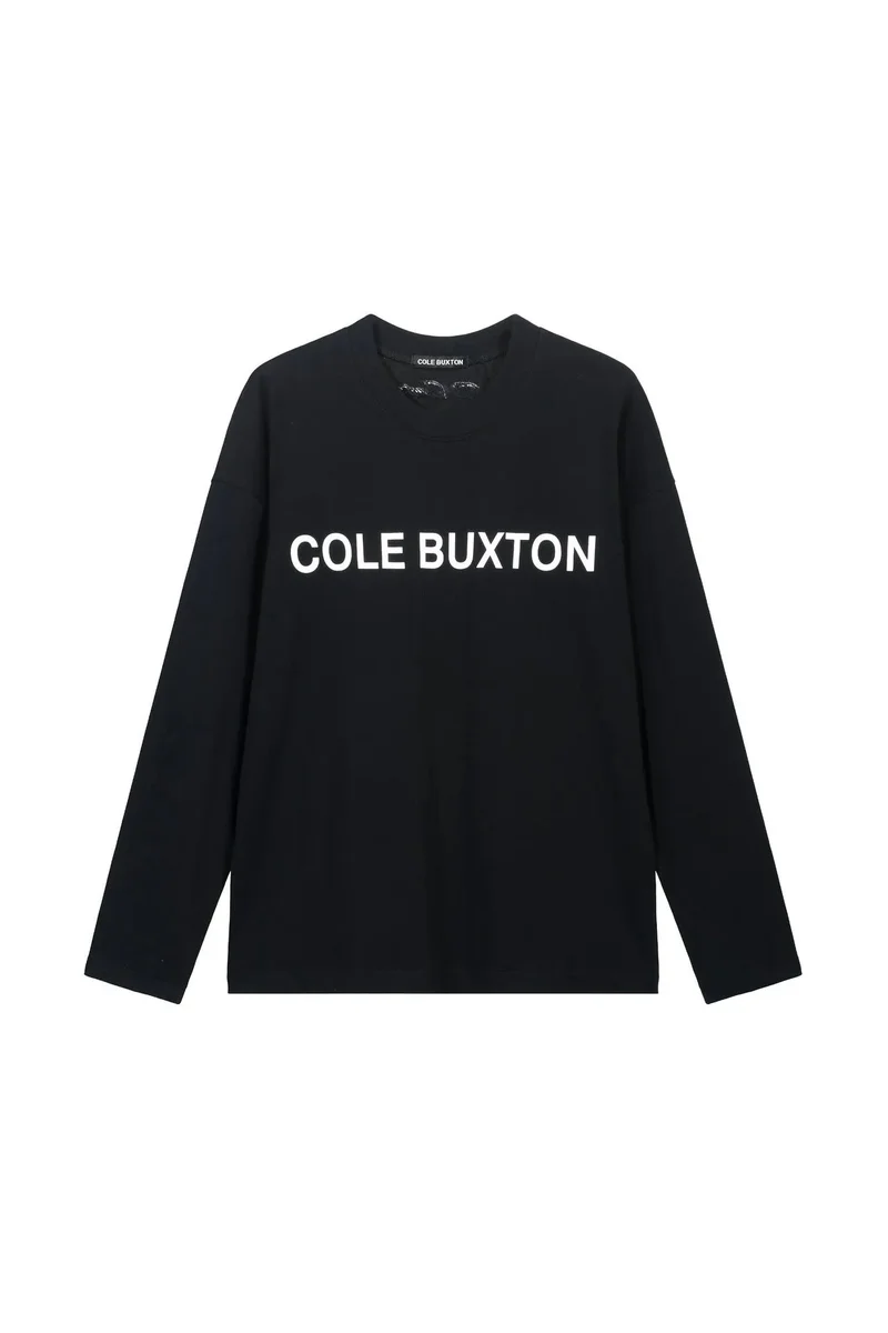 Cole Buxton Cole Buxton C7031 Black Long Sleeve T-Shirt Black - 1