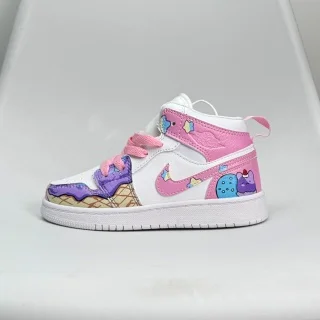 Jordan Nike Air Jordan 1 Ice Cream Fantasy Sneakers White - 1