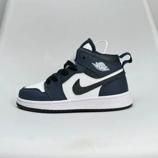 Jordan Nike Air Jordan 1 Mid Midnight Navy/White Sneakers Navy - 1