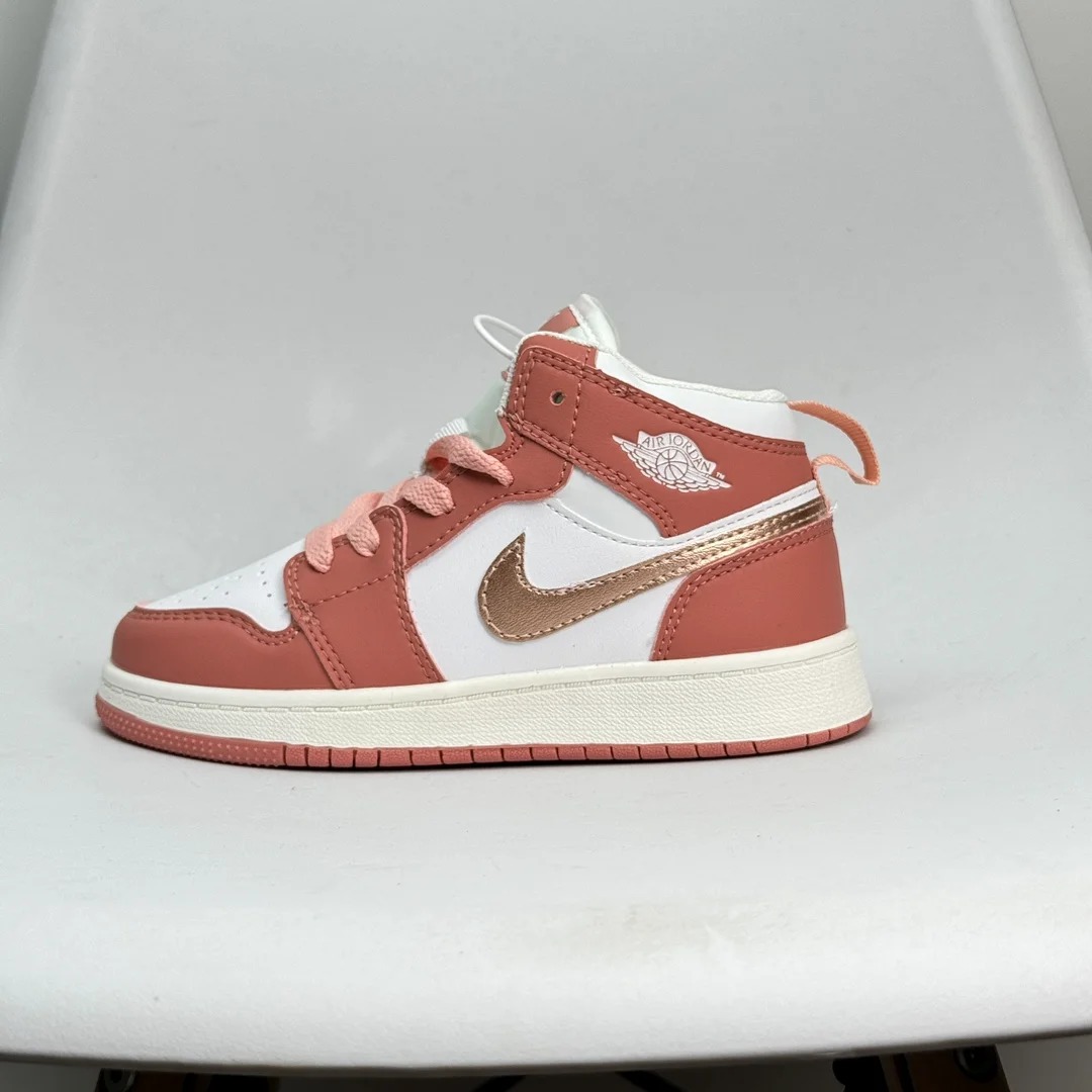 Jordan Nike Air Jordan 1 Mid 'Pink Gold' Sneakers Pink - 1
